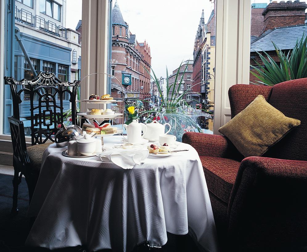 The Westbury Hotel Дублин Экстерьер фото Afternoon tea at the hotel